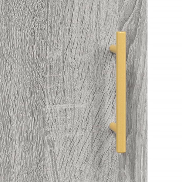 vidaXL Skrivebord grå sonoma 140x50x75 cm konstruert tre