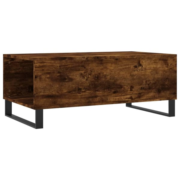 vidaXL Salongbord røkt eik 90x50x36,5 cm konstruert tre