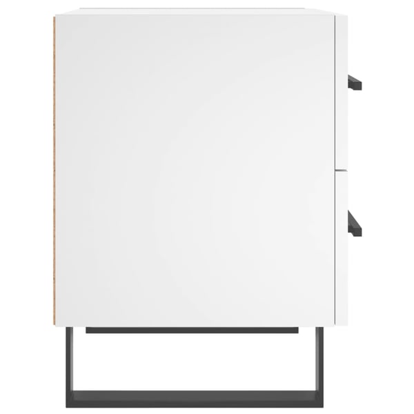 vidaXL Nattbord 2 stk hvit 40x35x47,5 cm konstruert tre