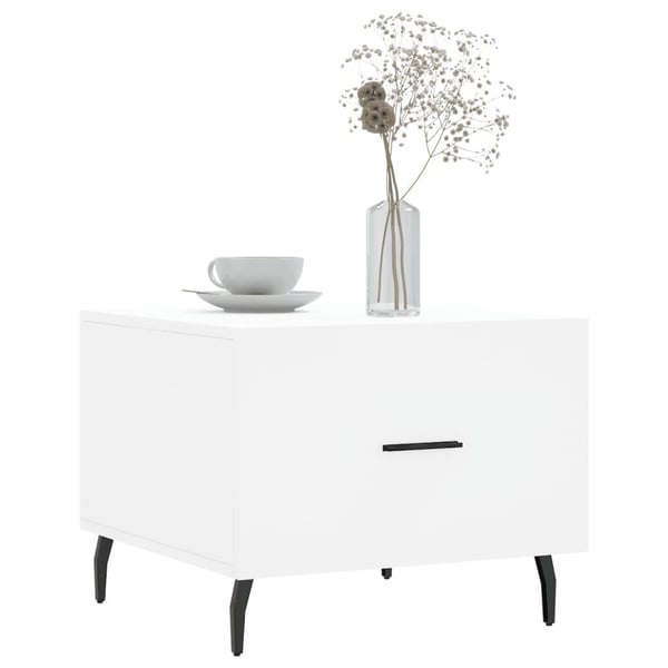 vidaXL sofabord 50x50x40 cm konstrueret træ hvid