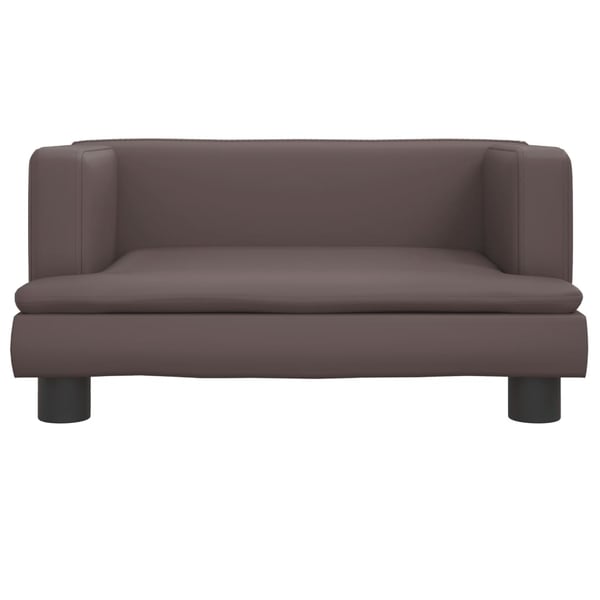 vidaXL sofa til børn 60x40x30 cm kunstlæder brun