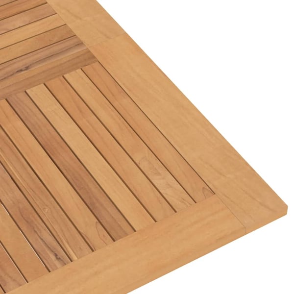 vidaXL Sammenleggbart hagebord 110x110x75 cm heltre teak