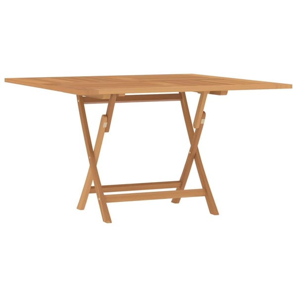 vidaXL Sammenleggbart hagebord 110x110x75 cm heltre teak