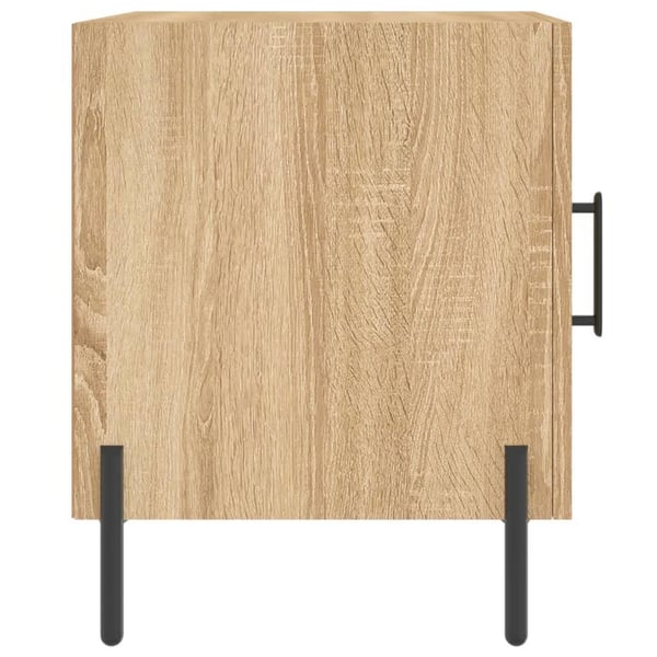 vidaXL sengebord 40x40x50 cm konstrueret træ sonoma-eg