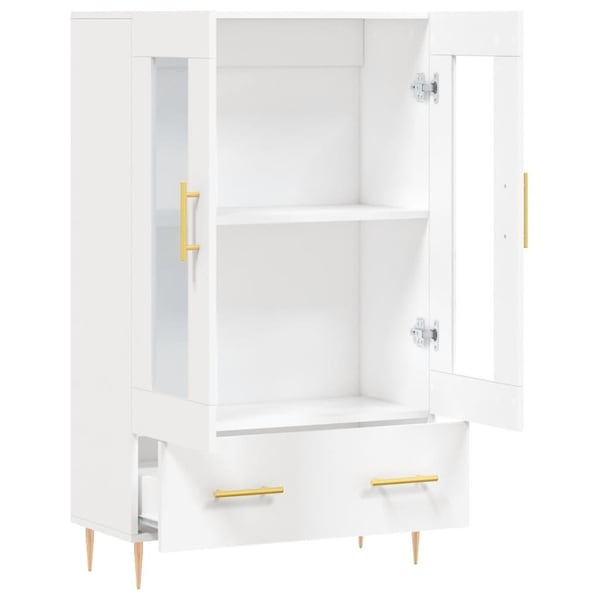 vidaXL skab 69,5x31x115 cm konstrueret træ hvid