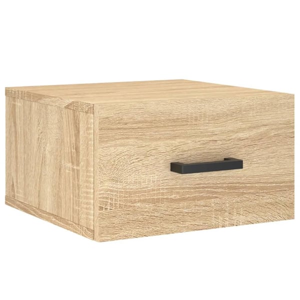 vidaXL Veggmontert nattbord 2 stk sonoma eik 35x35x20 cm