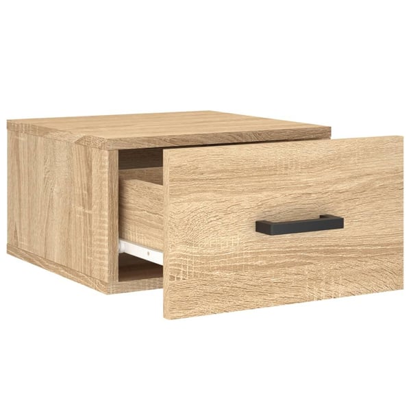 vidaXL Veggmontert nattbord 2 stk sonoma eik 35x35x20 cm