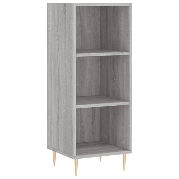 vidaXL Skjenk grå sonoma 34,5x32,5x90 cm konstruert tre