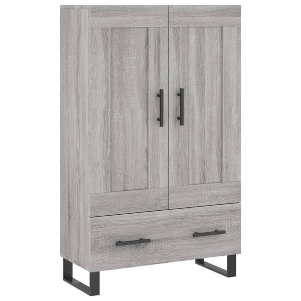 vidaXL Highboard grå sonoma 69,5x31x115 cm konstruert tre