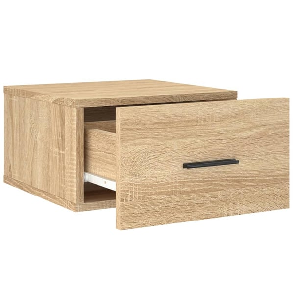 vidaXL Veggmontert nattbord sonoma eik 35x35x20 cm
