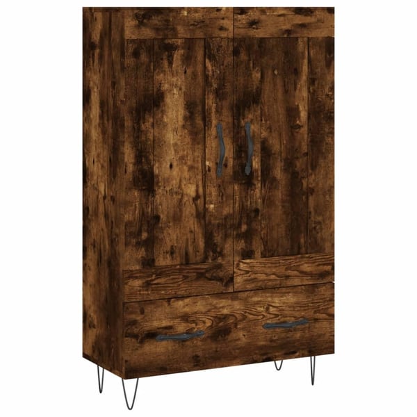 vidaXL skab 69,5x31x115 cm konstrueret træ røget sonoma-eg