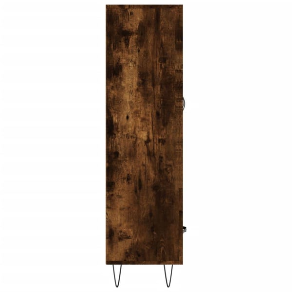 vidaXL Highboard røkt eik 69,5x31x115 cm konstruert tre