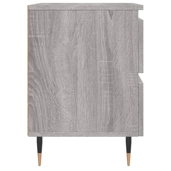 vidaXL Nattbord grå sonoma 40x35x50 cm konstruert tre