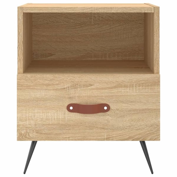 vidaXL Nattbord 2 stk sonoma eik 40x35x47,5 cm konstruert tre