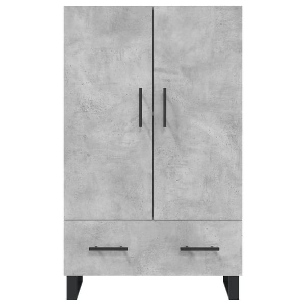 vidaXL Highboard betonggrå 69,5x31x115 cm konstruert tre
