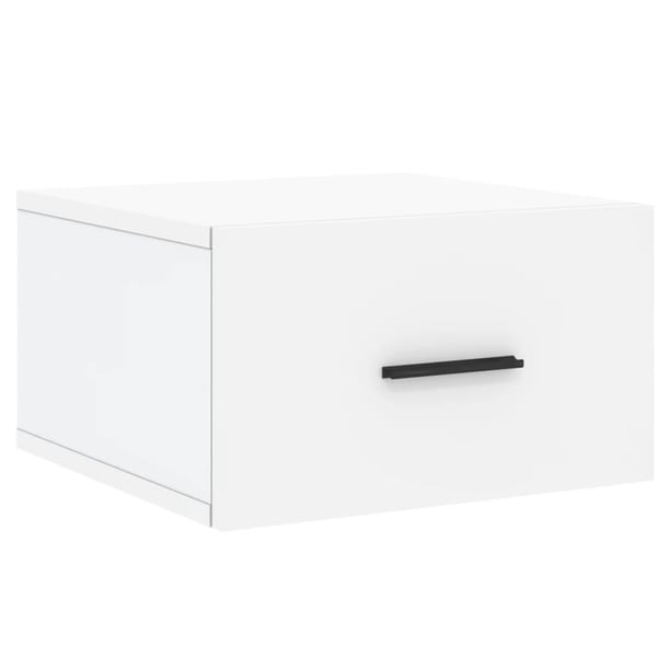 vidaXL Veggmonterte nattbord 2 stk hvit 35x35x20 cm