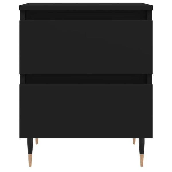 vidaXL Nattbord svart 40x35x50 cm konstruert tre
