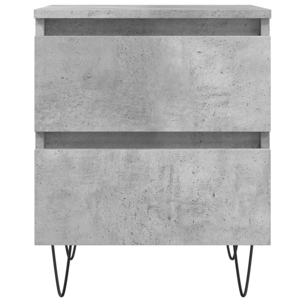 vidaXL Yöpöytä betoninharmaa 40x35x50 cm tekninen puu