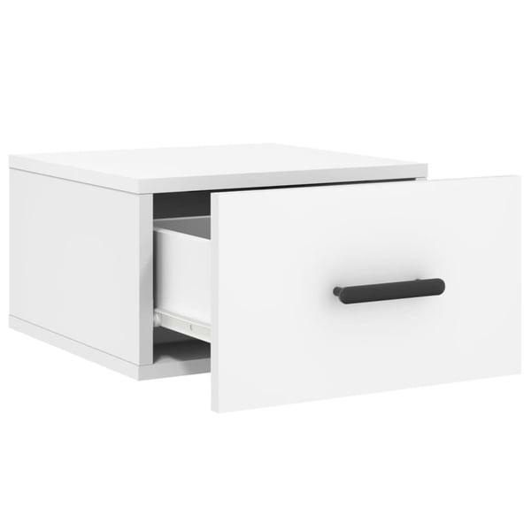 vidaXL Veggmonterte nattbord 2 stk hvit 35x35x20 cm