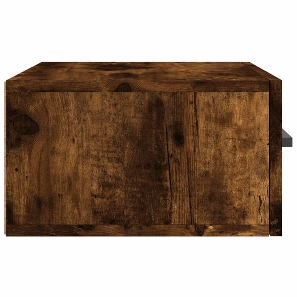 vidaXL væghængte sengeborde 2 stk. 35x35x20 cm røget egetræsfarve