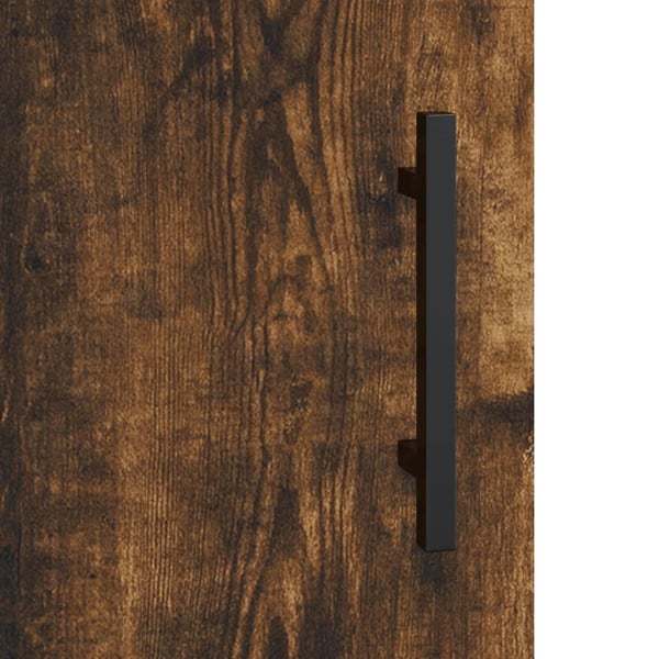 vidaXL Highboard røkt eik 69,5x31x115 cm konstruert tre