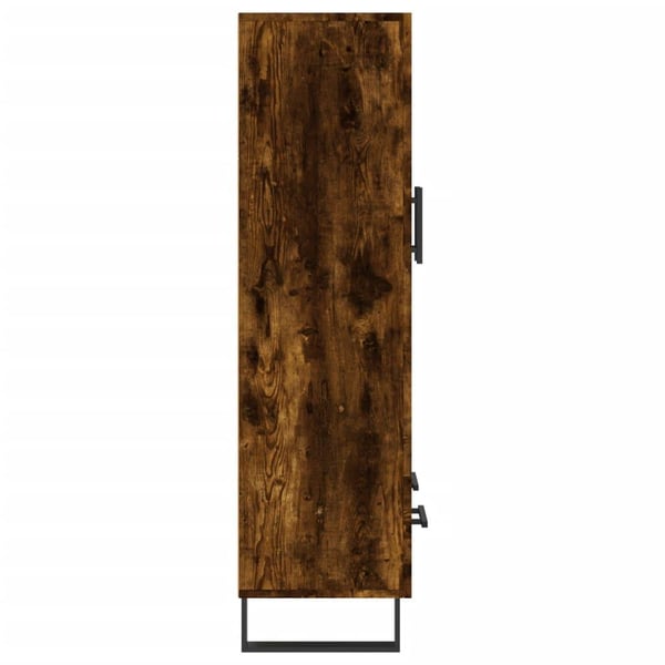 vidaXL Highboard røkt eik 69,5x31x115 cm konstruert tre