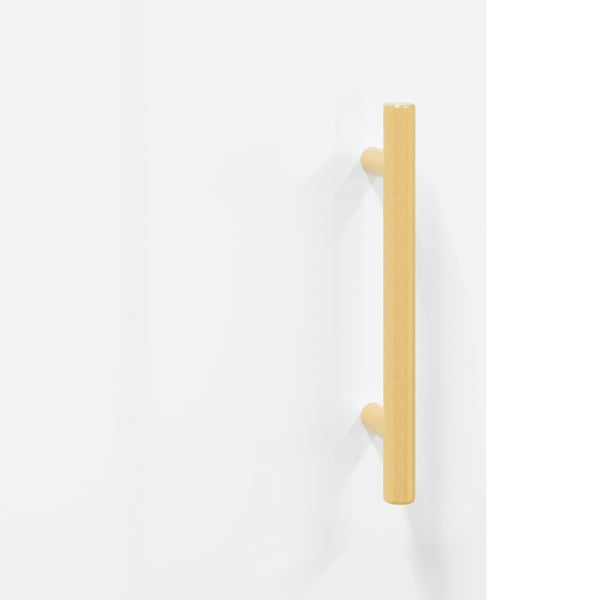 vidaXL Högskåp vit högglans 69,5x31x115 cm konstruerat trä