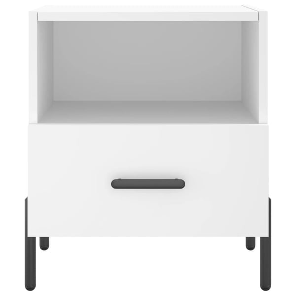 vidaXL Nattbord 2 stk hvit 40x35x47,5 cm konstruert tre