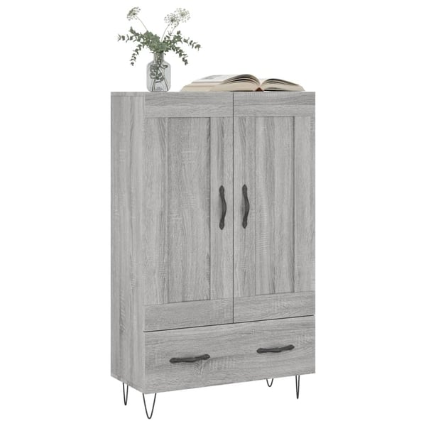 vidaXL Highboard grå sonoma 69,5x31x115 cm konstruert tre