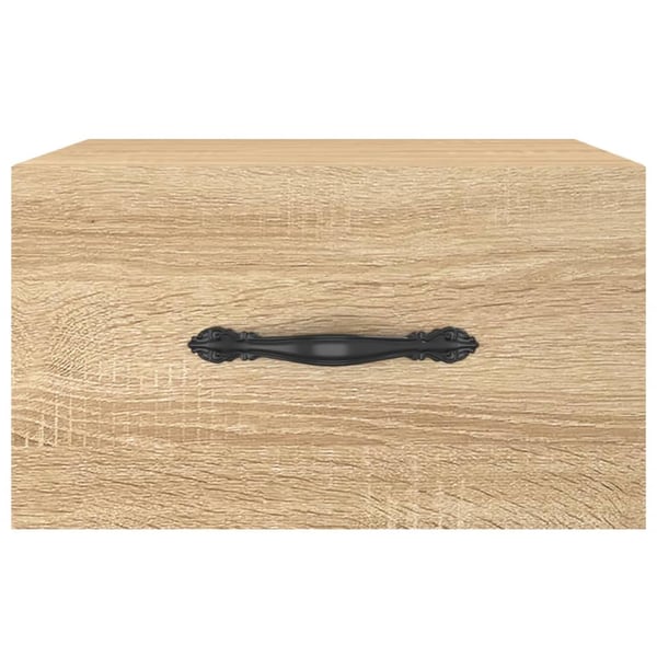 vidaXL Veggmontert nattbord sonoma eik 35x35x20 cm