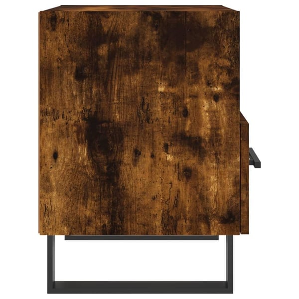 vidaXL Nattbord 2 stk røkt eik 40x35x47,5 cm konstruert tre