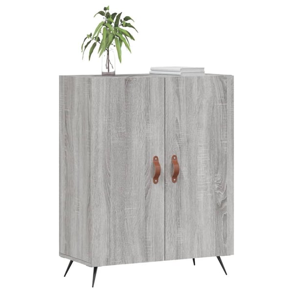 vidaXL Skjenk grå sonoma 69,5x34x90 cm konstruert tre