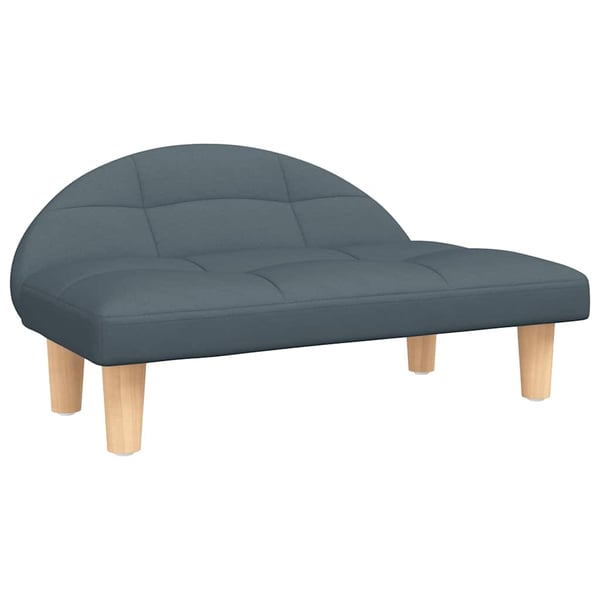 vidaXL hundeseng 70x52x30 cm stof mørkegrå