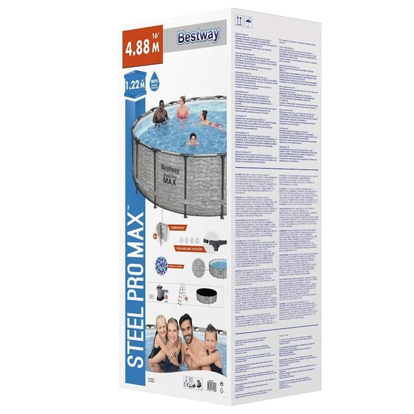 Bestway Power Steel swimmingpool 488x122 cm rund