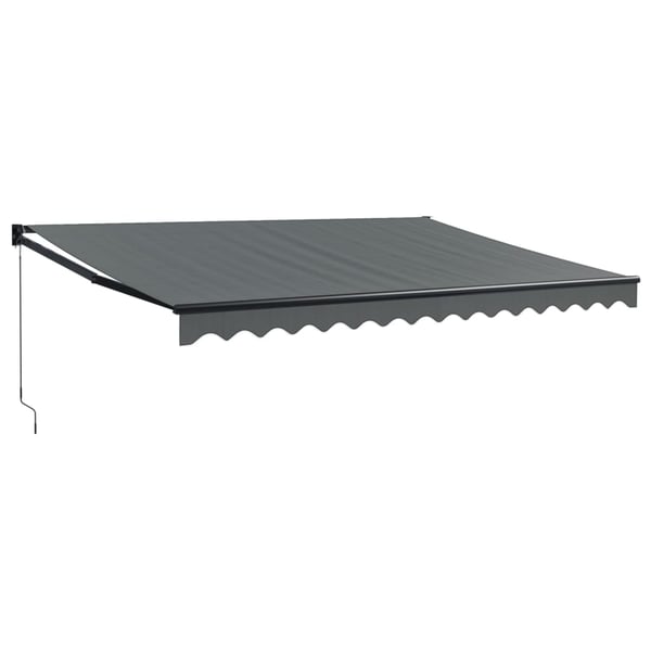 vidaXL Uttrekkbar markise antrasitt 4,5x3 m stoff og aluminium