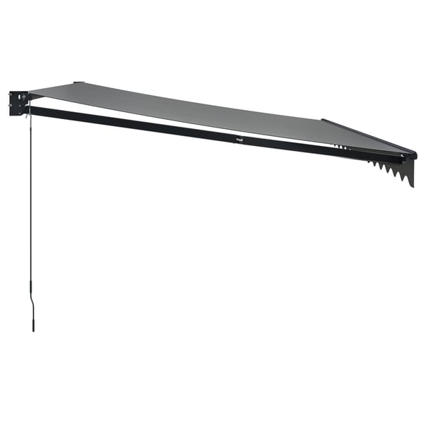 vidaXL Uttrekkbar markise antrasitt 4,5x3 m stoff og aluminium