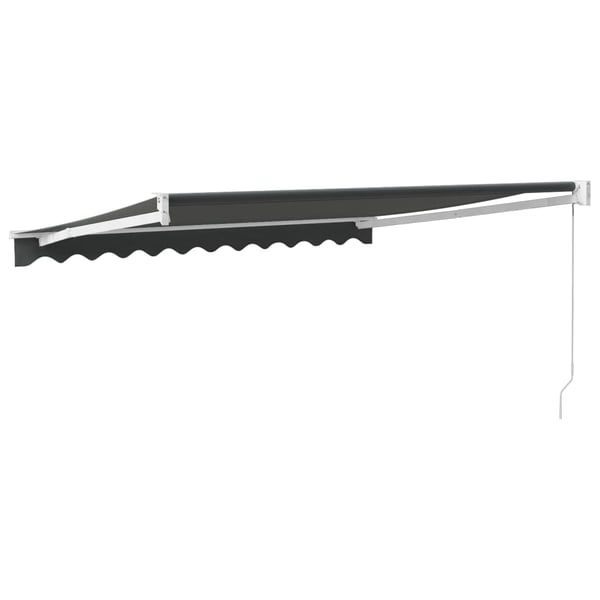 vidaXL Uttrekkbar markise antrasitt 3,5x2,5 m stoff og aluminium