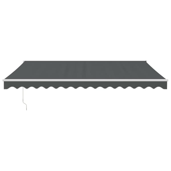 vidaXL Uttrekkbar markise antrasitt 4x3 m stoff og aluminium