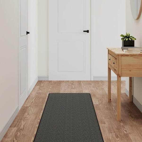 vidaXL tæppeløber 50x150 cm sisallook antracitgrå