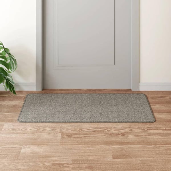 vidaXL Teppeløper sisal-utseende sølv 50x100 cm