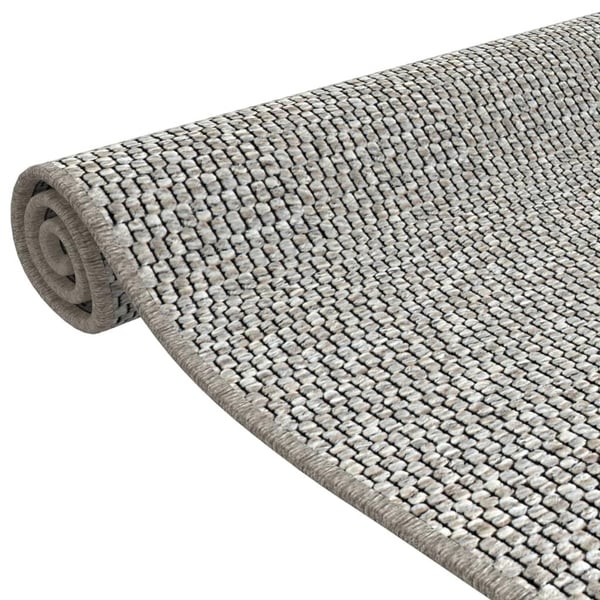 vidaXL Teppeløper sisal-utseende platina 50x100 cm