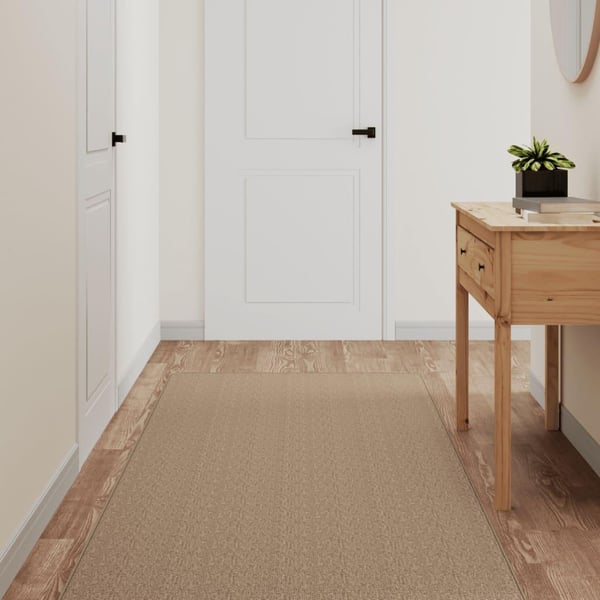 vidaXL tæppeløber 80x250 cm sisallook sandfarvet