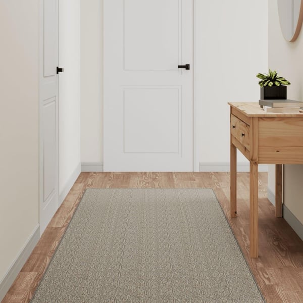 vidaXL Teppeløper sisal-utseende platina 80x400 cm