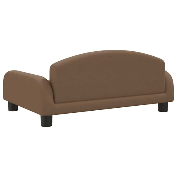 vidaXL sofa til børn 70x45x30 cm stof brun