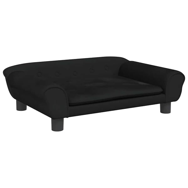 vidaXL sofa til børn 70x45x26 cm velour sort