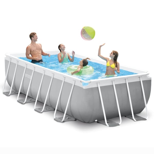 INTEX swimmingpoolsæt Prism Frame 400x200x100 cm rektangulær