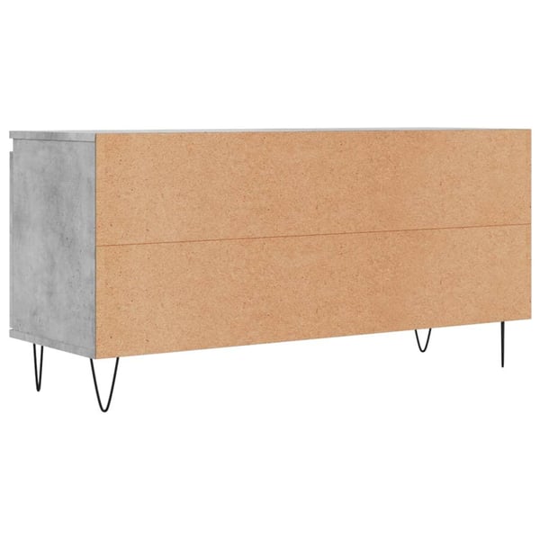 vidaXL TV-benk betonggrå 104x35x50 cm konstruert tre