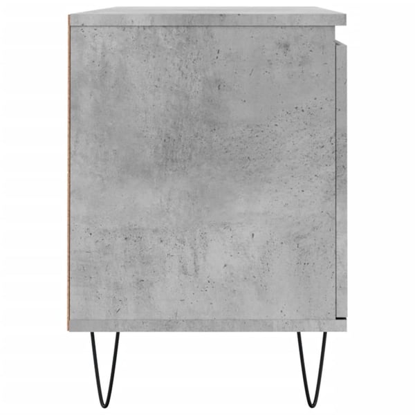 vidaXL TV-benk betonggrå 104x35x50 cm konstruert tre