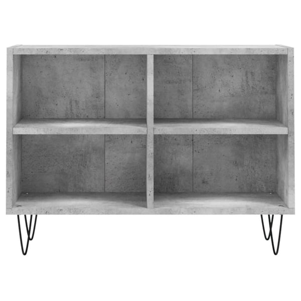 vidaXL TV-benk betonggrå 69,5x30x50 cm konstruert tre