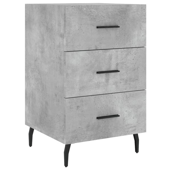 vidaXL Nattbord betonggrå 40x40x66 cm konstruert tre